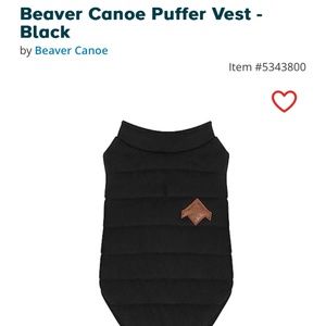 Beaver Canoe Dog Vest (Size Small)